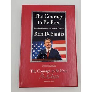 Ron DeSantis Signed Book Collector Set The Courage to Be Free 1000/2800 COA
